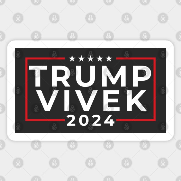 TRUMP VIVEK 2024 Sticker by Decamega